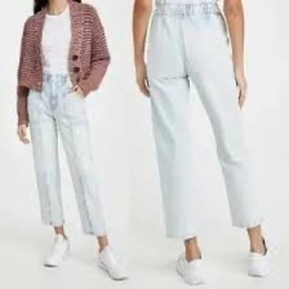 Mother Superior The Springy Ankle Jeans Elastic Waist Front Seam Size 32 NWT - Picture 3 of 9